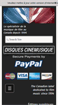 Mobile Screenshot of disquescinemusique.com