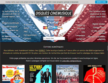 Tablet Screenshot of disquescinemusique.com